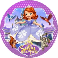 Тарелки бумажные одноразовые детские " София прекрасная ". 18 см.10 шт