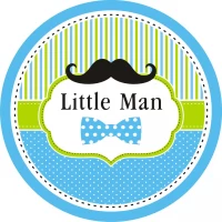 Тарелки бумажные одноразовые детские " Little Man ". 18 см.10 шт
