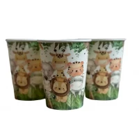 Стаканы одноразовые бумажные детские "Животные" 10 шт./уп