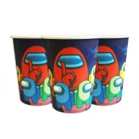 Стаканы одноразовые бумажные детские "Амонг Ас" 10 шт/уп