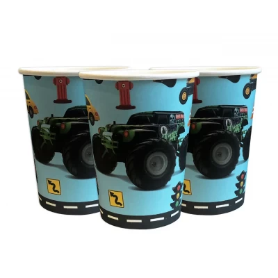 Стаканчики одноразовые детские "Машинки" 10 шт/уп Стаканчики одноразовые детские "Машинки" 10 шт/уп