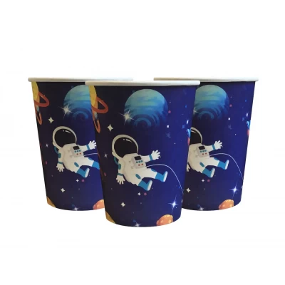 Стаканы одноразовые бумажные "Космос" 10 шт/уп Стаканы одноразовые бумажные "Космос" 10 шт/уп