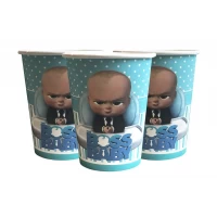 Стаканчики одноразовые детские "Босс молокосос" 10 шт/уп  