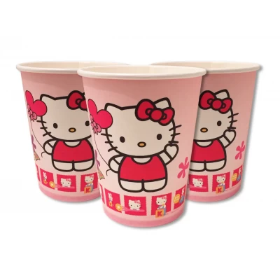 Стаканчики одноразовые праздничные детские " Китти " 10 шт./уп. Стаканчики одноразовые праздничные детские " Китти " 10 шт./уп.