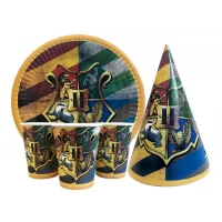 Набор для детского дня рождения "Гарри Поттер" Тарелки -10 шт Стаканчики - 10 шт Колпачки - 10шт Набор для детского дня рождения "Гарри Поттер" Тарелки -10 шт Стаканчики - 10 шт Колпачки - 10шт
