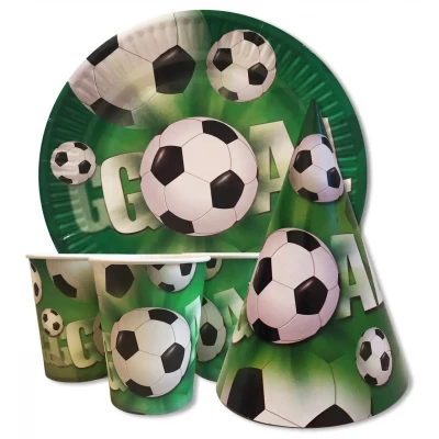 Набор для детского дня рождения " Футбол " Тарелки -10 шт Стаканчики - 10 шт Колпачки - 10 шт Набор для детского дня рождения " Футбол " Тарелки -10 шт Стаканчики - 10 шт Колпачки - 10 шт