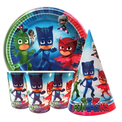 Набор для детского дня рождения " Герои в масках " Тарелки -10 шт Стаканчики - 10 шт Колпачки - 10 шт Набор для детского дня рождения " Герои в масках " Тарелки -10 шт Стаканчики - 10 шт Колпачки - 10 шт