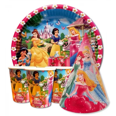 Набор для детского дня рождения " Принцессы " Тарелки -10 шт Стаканчики - 10 шт Колпачки - 10 шт Набор для детского дня рождения " Принцессы " Тарелки -10 шт Стаканчики - 10 шт Колпачки - 10 шт