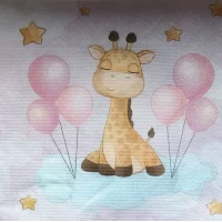 Салфетки сервировочные детские "Жираф с шариками" 20 шт