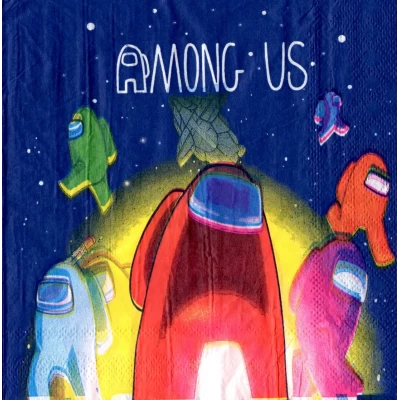 Салфетки бумажные праздничные Амонг Ас (20 штук) Салфетки бумажные праздничные Амонг Ас (20 штук)