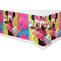 Скатерть детская полиэтиленовая " Минни Маус в цветочек " 180x110 см