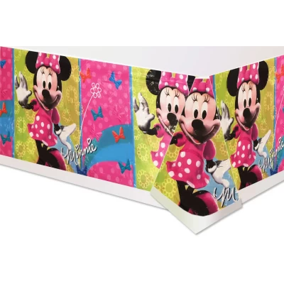 Скатерть детская полиэтиленовая " Минни Маус в цветочек " 180x110 см Скатерть детская полиэтиленовая " Минни Маус в цветочек " 180x110 см