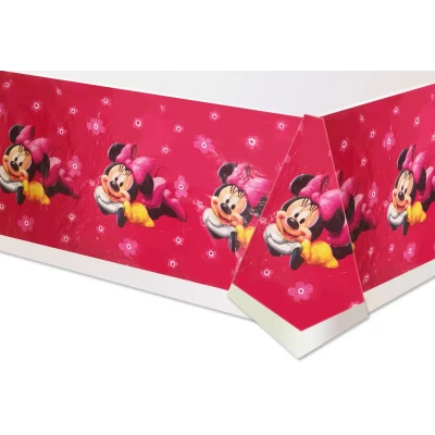 Скатерть детская полиэтиленовая " Минни Маус лежит" 180x110 см Скатерть детская полиэтиленовая " Минни Маус лежит" 180x110 см