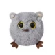 Мягкая игрушка Сова пухнастик коричневая-серая-чёрная 10 см