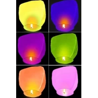 Небесный фонарик купол , цвета ассорти 