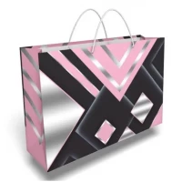 Пакет для подарка большой горизонтальный "Абстракция" 36х24 см  