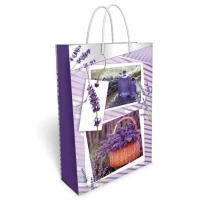 Пакет для подарка большой вертикальный "Лаванда" 25х35 см 