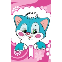 Пакет для подарка большой вертикальный "Котёнок" 25х37 см