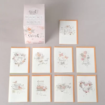 Набор мини открыток с аппликацией 9,5х14 см, (9 шт/уп) Набор мини открыток с аппликацией 9,5х14 см, (9 шт/уп)