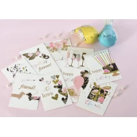 Набор открыток с глиттером 9,5х14 см (9 шт/уп)  