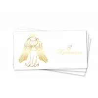 Конверт для денег "З Хрестинами", золотое тиснение 