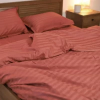 Комплект постельного белья Евро  Сатин Stripe 66 Tiare