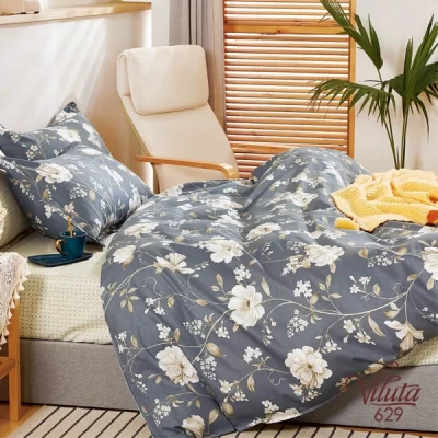 Комплект постельного белья Евро Viluta Сатин Twill 629