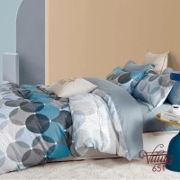 Комплект постельного белья Евро Viluta Сатин Twill 651