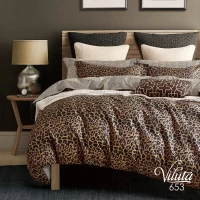 Комплект постельного белья Евро Viluta Сатин Twill 653