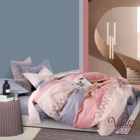 Комплект постельного белья Евро Viluta Сатин Twill 657