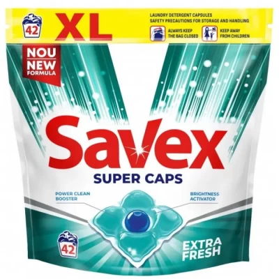 Капсулы для стирки Savex Fresh, 42 шт