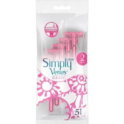 Одноразовые бритвенные станки  Gillette Simply Venus 5шт