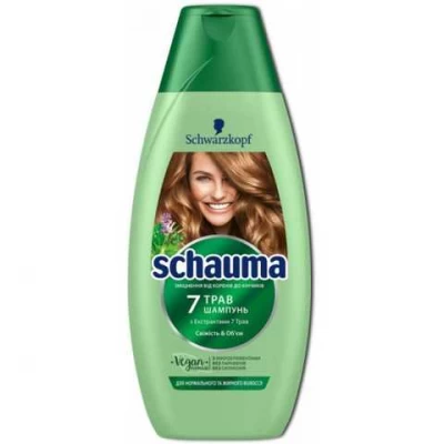 Шампунь Schauma 7 трав для нормальных и жирных волос, 400 мл