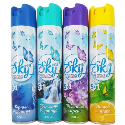 Освежитель воздуха "Sky Wind" 300 мл, 10 запахов
