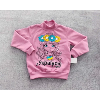 Водолазка Украиночка (начес) 0268 Размеры 28-34