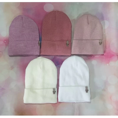 Детская шапка ДМ 22-13 девочка (акрил, подкладка флис) 2107 Детская шапка ДМ 22-13 девочка (акрил, подкладка флис) 2107