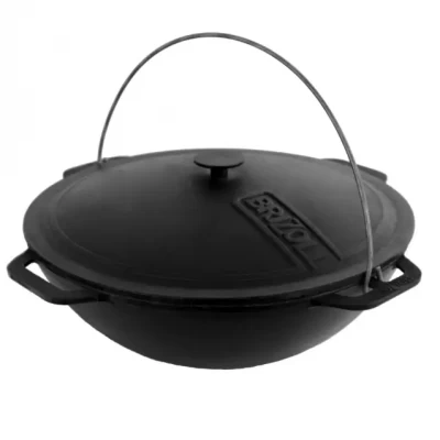 Казан татарский чугунный на 15л с крышкой БРИЗОЛ