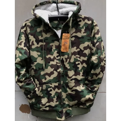 Кофта Камуфляж на меху норма 48-56