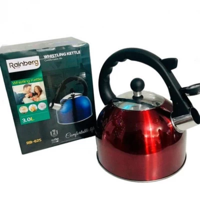 Чайник для газовых и электрических плит Rainberg RB-625 3л Чайник для газовых и электрических плит Rainberg RB-625 3л