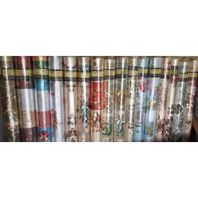 Клеенка в рулоне на стол ДВУСТОРОННЯЯ золото/серебро 1.40м/20м Клеенка в рулоне на стол ДВУСТОРОННЯЯ золото/серебро 1.40м/20м