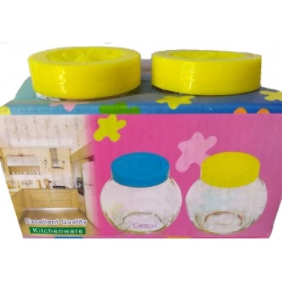 Емкость стеклянная для специй с пластиковой крышкой (набор 2шт) Емкость стеклянная для специй с пластиковой крышкой (набор 2шт)