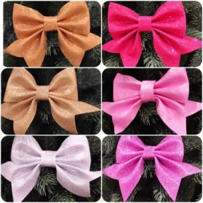 Новогоднее украшение Бант (фоамиран) 16*18 см