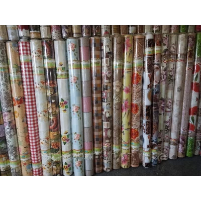 Клеенка на основе в рулоне на стол в ассортименте 1.40м/25м Китай Клеенка на основе в рулоне на стол в ассортименте 1.40м/25м Китай