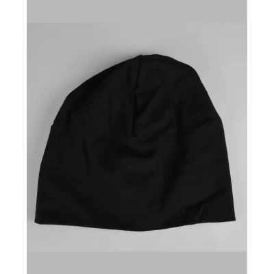 Шапка трикотаж с от. Черная Шапка трикотаж с от. Черная