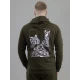 Худи тактическое с принтом ULTIMATUM Олива, размеры S-M-L-XL-2XL