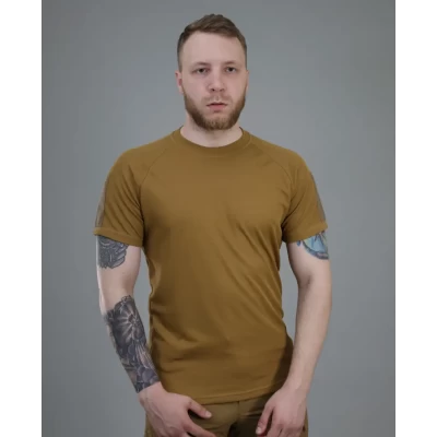 Футболка прямая Cool-Max велкро Койот, размеры 44-62 Футболка прямая Cool-Max велкро Койот, размеры 44-62