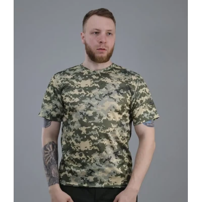 Футболка Cool-Max прямая Светлый пиксель, размеры 44-60 Футболка Cool-Max прямая Светлый пиксель, размеры 44-60