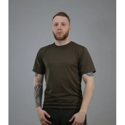 Футболка Cool-Max прямая Олива, размеры 44-60 Футболка Cool-Max прямая Олива, размеры 44-60