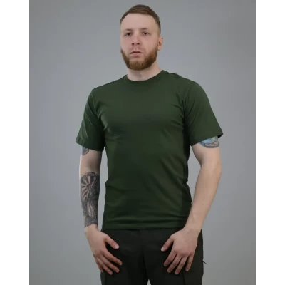 Футболка хб Олива, размеры 40-62 Футболка хб Олива, размеры 40-62