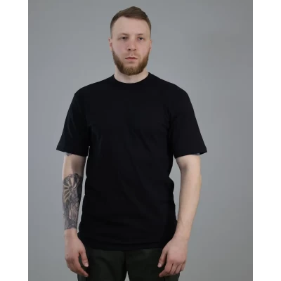 Футболка хб Черная, размеры 40-60 Футболка хб Черная, размеры 40-60